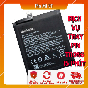 Pin Webphukien cho Xiaomi Mi9T, Mi 9T  Việt Nam BP41 4000mAh